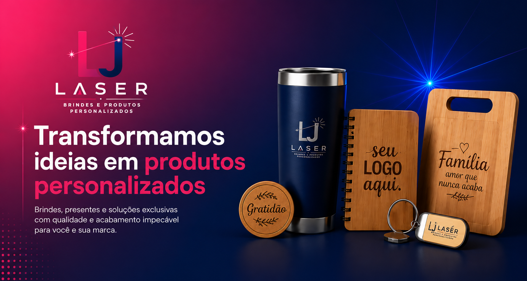 LJ Laser — banner promocional